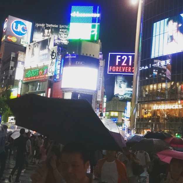 Shibuya Crossing in the Rain