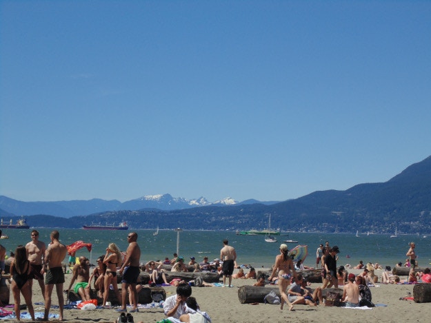 beach plus snowy mountains