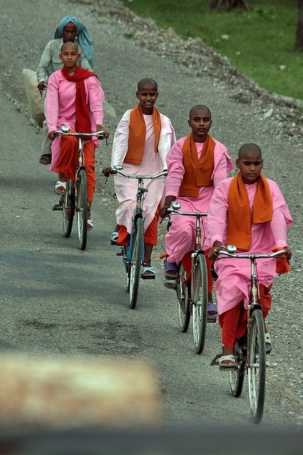Monks by bicycle - Sinisa78
