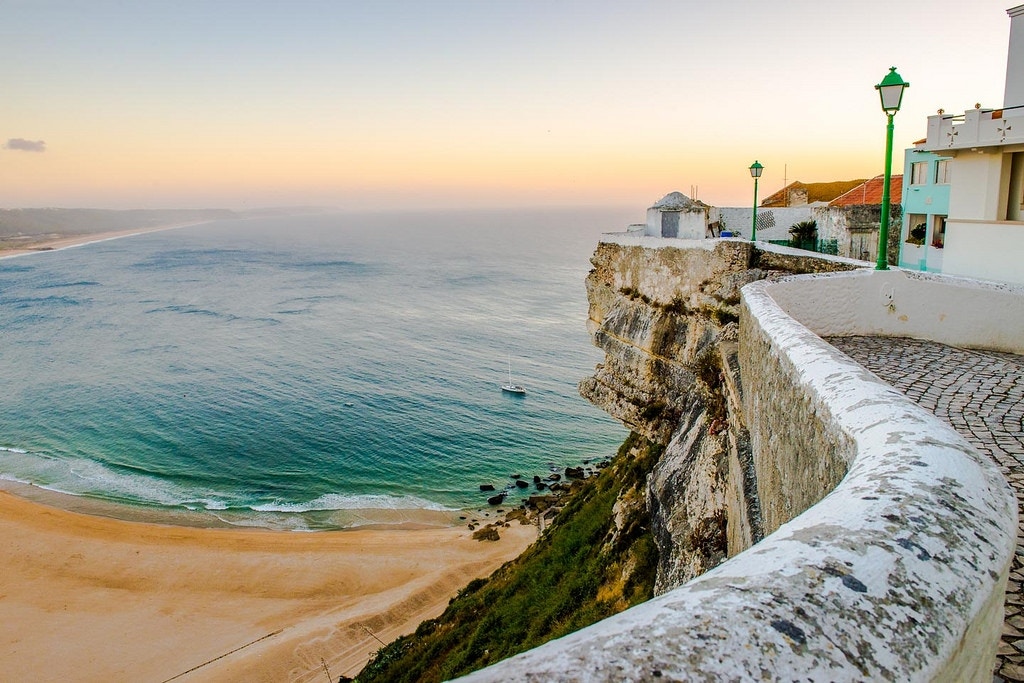 Nazare sunset - Kuba Abramowicz