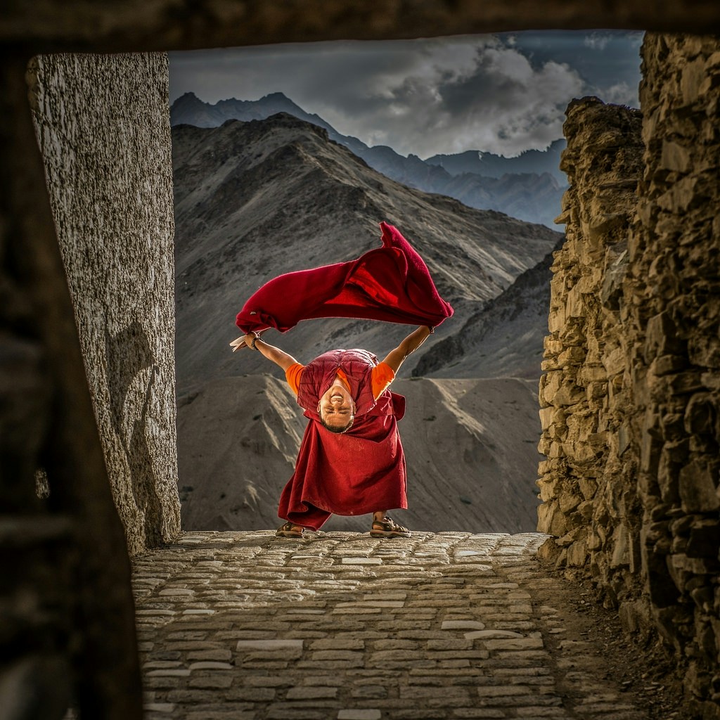 Monk at Lamayuru- - naomipics
