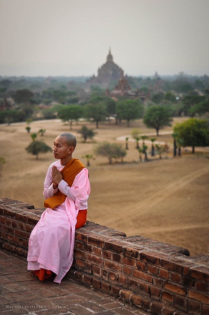 Bagan Sunset - Nun - Nicholas Olesen Photography