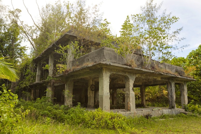 Japanese Military Headquarters Building In Peleliu