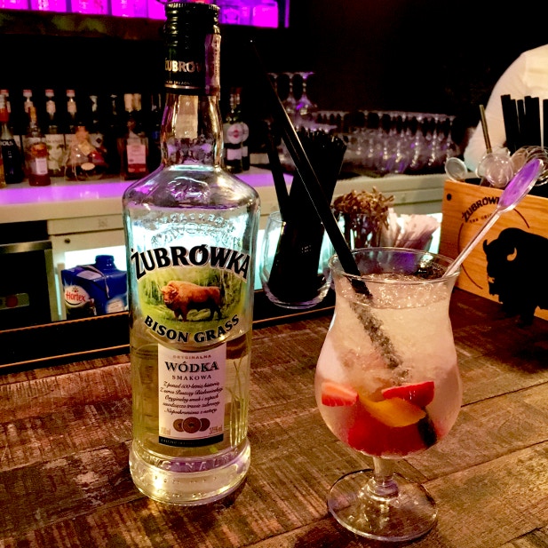 Round off a day's exploration with some Bison Grass Vodka cocktails at the skyFLY bar
