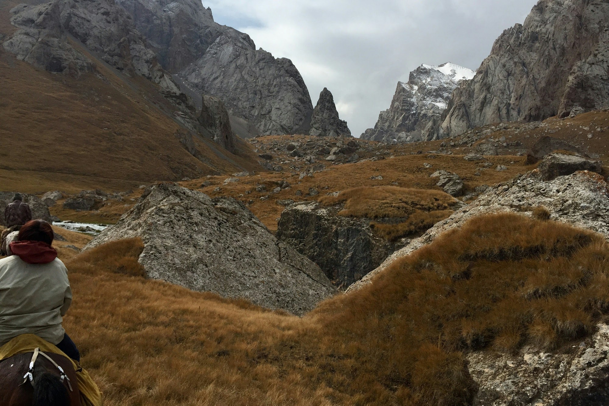Horseback riding through the wild Kyrgyz landscapes