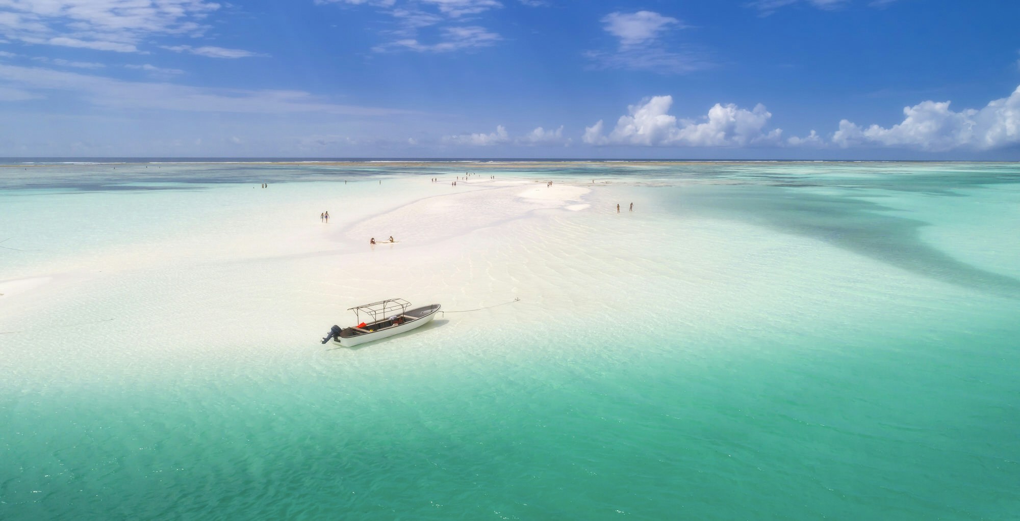 A tropical ocean scene in Zanzibar