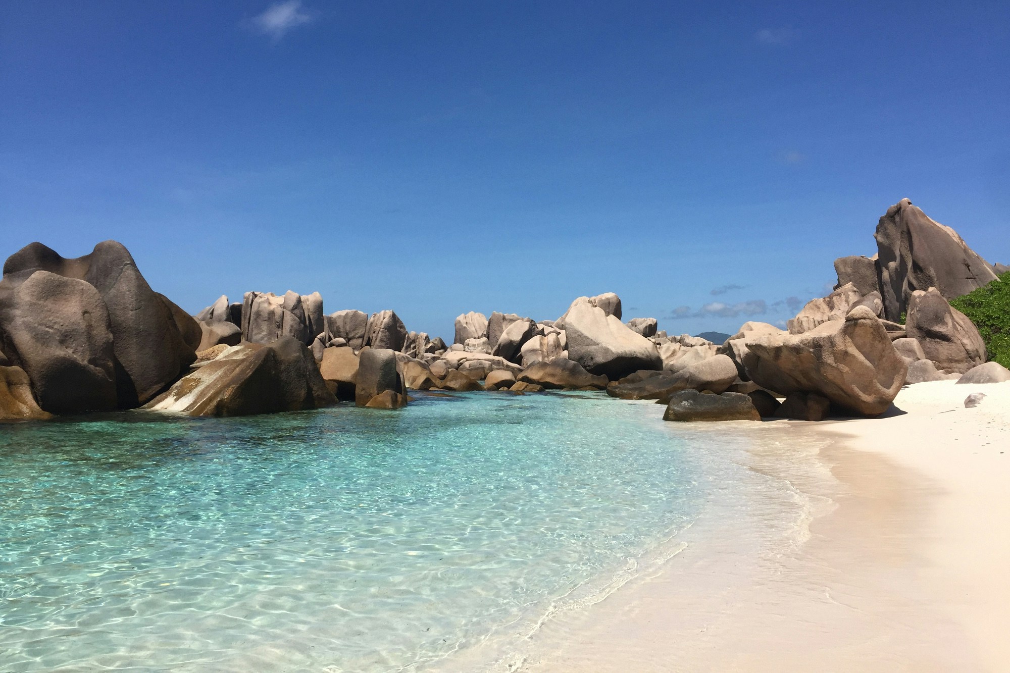 Anse Marron beach, the Seychelles