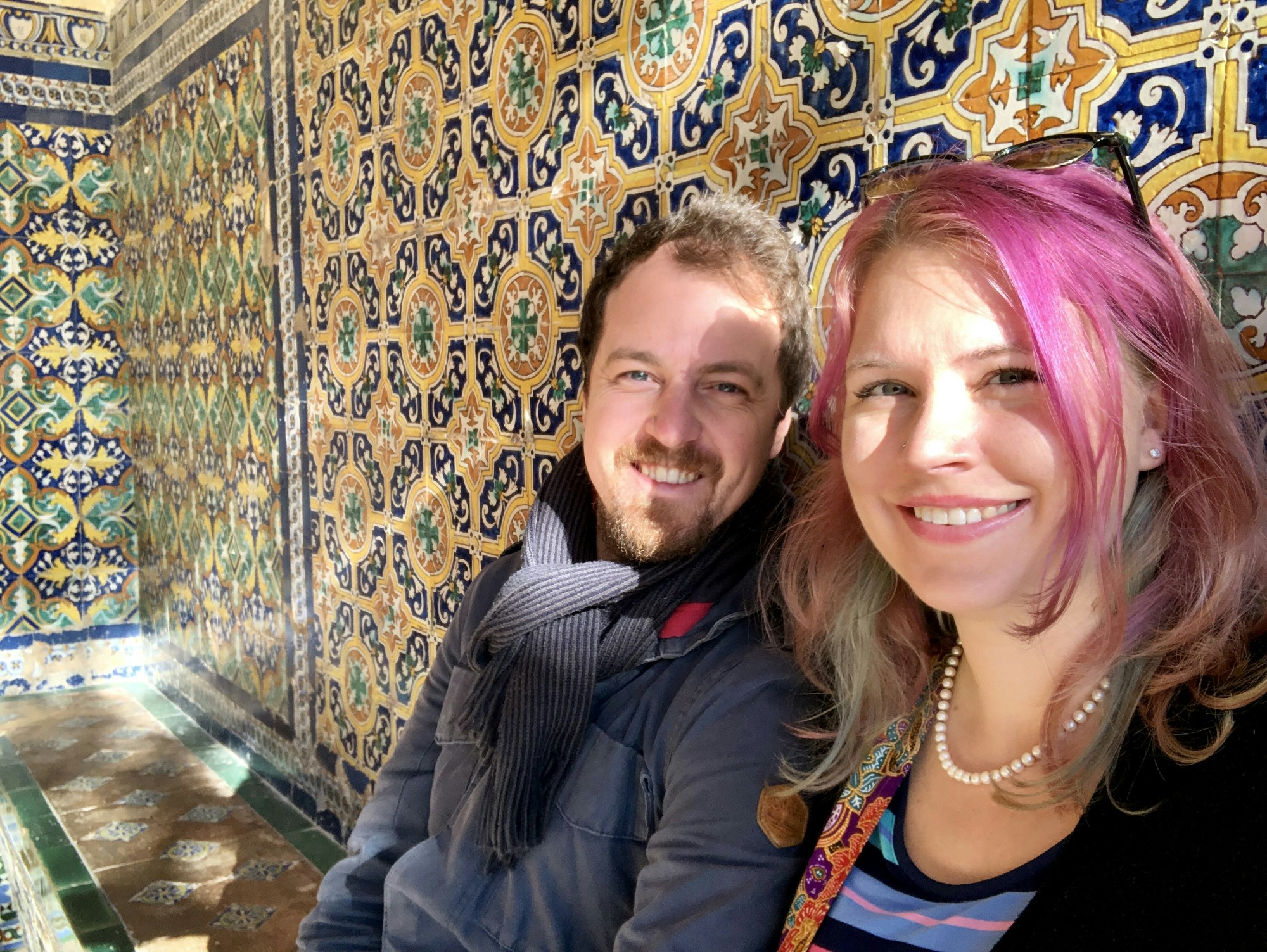 Tiles at the Alhambra, Spain
